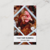 Hühnerlandwirt Visitenkarte (Vorderseite)