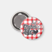 Hühnerleben Magnet (Vorderseite/Rückseite)