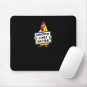 Hühnerleben - Vegetarisch - Tierliebhaber Mousepad (Mit Mouse)