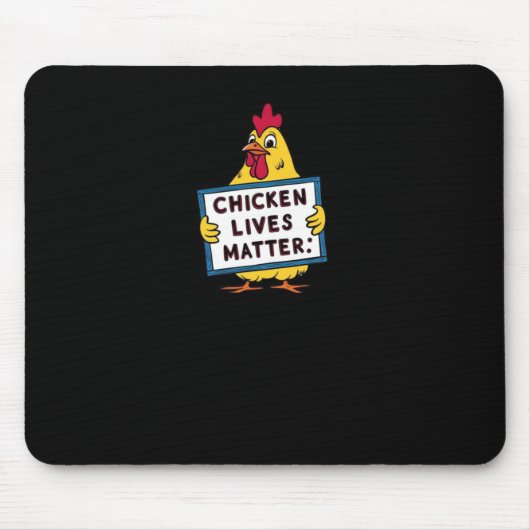 Hühnerleben - Vegetarisch - Tierliebhaber Mousepad (Vorne)
