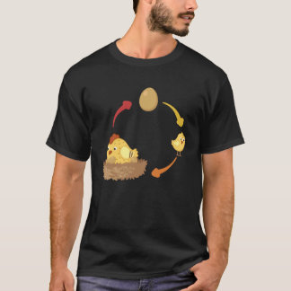 Hühnerlebenszyklus Küken Huhn Huhn Eier chic T-Shirt