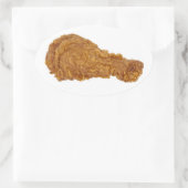 Hühnerleg Ovaler Aufkleber (Tasche)