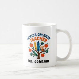 Hühnerlehrer mit Brillenpapier Kaffeetasse