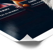 Hühnerleine auf glänzendes Poster (Ecke)