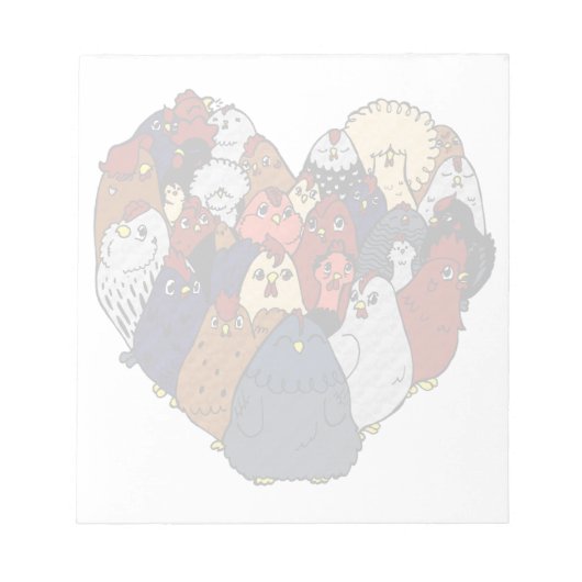 HühnerLiebe Notizblock (Vorderseite)