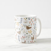 Hühnerliebhaber Farmgirl Blumengeschenk Mama Kaffeetasse (VorderseiteRechts)