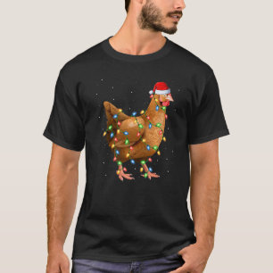 Hühnerliebhaber Weihnachtsbeleuchtung Weihnachtsma T-Shirt