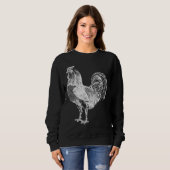 Hühnerliebling Sweatshirt (Vorne ganz)