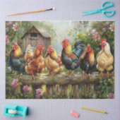 Hühnerlinie Seidenpapier (Basteln)