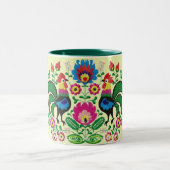 "Hühnerlippen" Zweifarbige Tasse (Mittel)