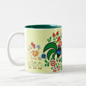 "Hühnerlippen" Zweifarbige Tasse (Links)