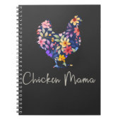 Hühnermama-Blume Bauer niedliches Huhn Notizblock (Vorderseite)