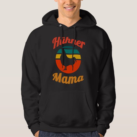 Hühnermama Hoodie (Vorderseite)