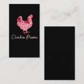 Hühnermama, wenn Bauern Rose Bauer Visitenkarte (Vorne/Hinten)