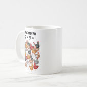 Hühnermathematik Kaffeetasse (Vorderseite Links)