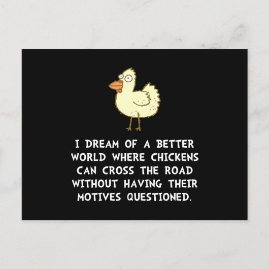 Hühnermotive Postkarte (Vorderseite)