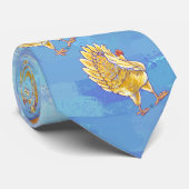 Hühnermuster Krawatte (Gerollt)