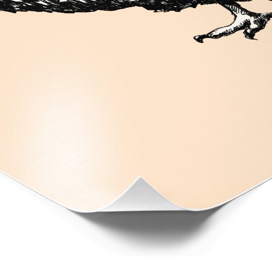 Hühnermutter! Fotodruck (Ecke)