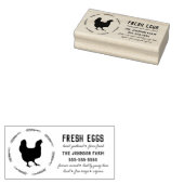 Hühnername Familienbetrieb Eier Karton Kautschuk B Gummistempel (Stempel)