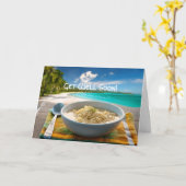 Hühnernoodle-Suppe - Gute Karte (Gelbe Blume)