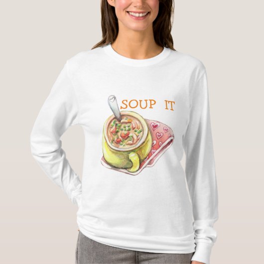 Hühnernoodle-Suppe T-Shirt (Vorderseite)