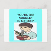 Hühnernudelsuppe Postkarte (Vorderseite)