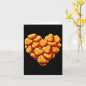 Hühnernuggets sind meine Valentine Herz Funny Vale Karte (Gelbe Blume)