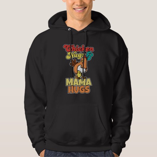 Hühnernugs und Mama-Hugs-Muttertag Hoodie (Vorderseite)