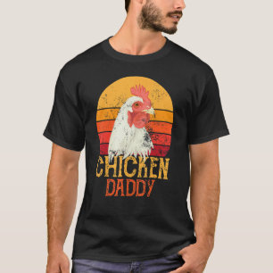 Hühnerpapa Herren Vintage Geflügelbauer Hahn T-Shirt