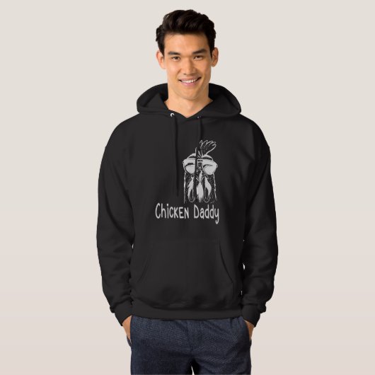 Hühnerpapa Hoodie (Vorne ganz)
