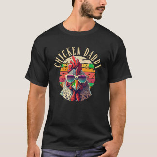 Hühnerpapa Retro Vintage 70er Hühnerpapa Vater T-Shirt