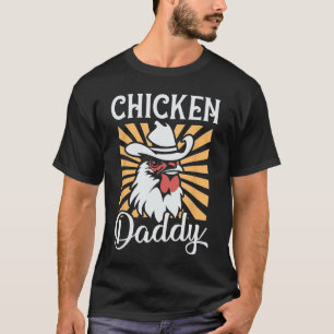 Hühnerpapa Vintage-Geflügelzüchter Lustige Väter T-Shirt