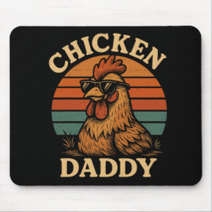 Hühnerpapa Vintage Hühner-Vater Bauer Geflügel F Mousepad