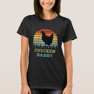 Hühnerpapa Vintage-Sonnenuntergang Retro-Sonne Vat T-Shirt