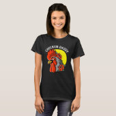 Hühnerpapi Hühnerbauer T-Shirt (Vorne ganz)