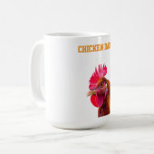 Hühnerpapi Kaffeetasse (Vorderseite Links)