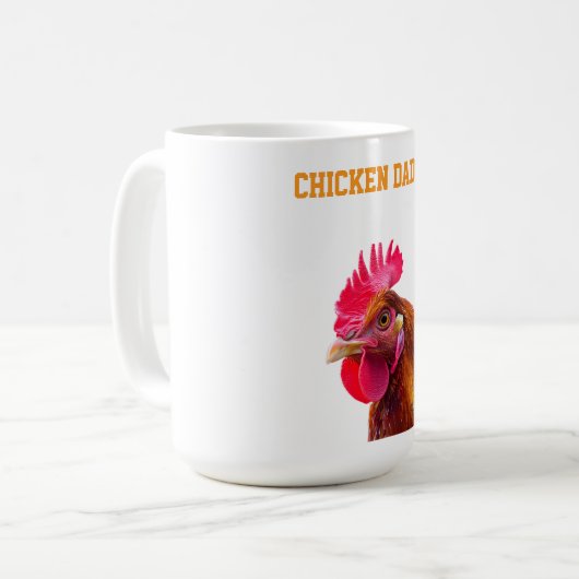 Hühnerpapi Kaffeetasse (Vorderseite Links)