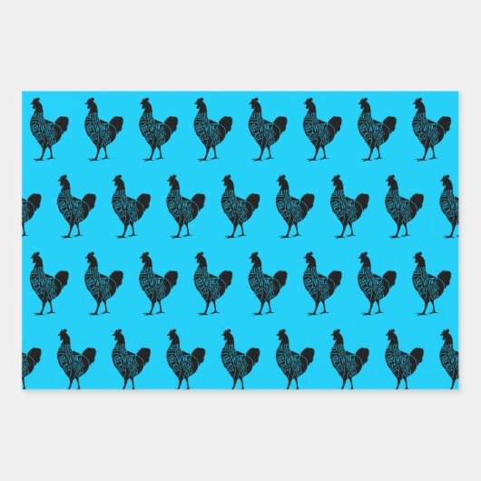 Hühnerpapier Geschenkpapier Set (Vorderseite 3)