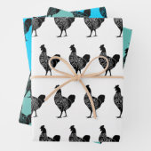 Hühnerpapier Geschenkpapier Set (Beispiel)
