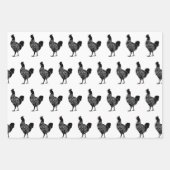 Hühnerpapier Geschenkpapier Set (Vorderseite)