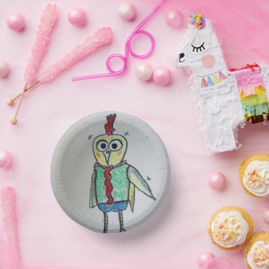 Hühnerpapier Pappteller (Party)