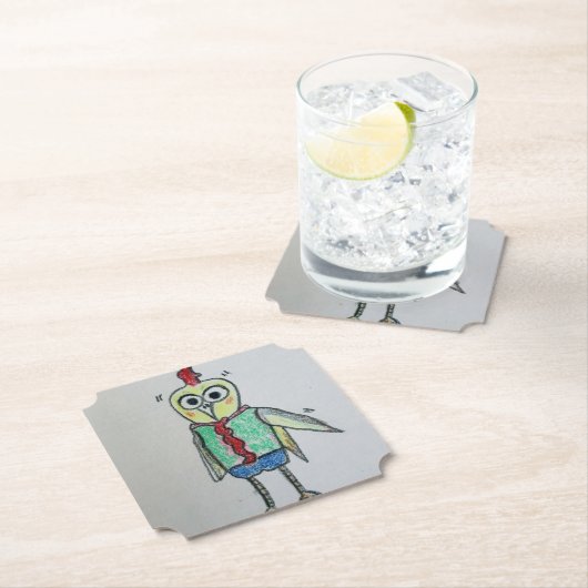 Hühnerpapier-Untersetzer Untersetzer (Vor Ort)