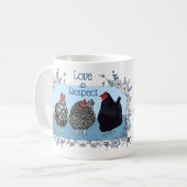 Hühnerparadies Hawaii Hühner Tasse/め ん り ど Kaffeetasse (Vorderseite Links)