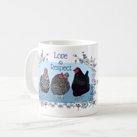 Hühnerparadies Hawaii Hühner Tasse/め ん り ど Kaffeetasse (Vorderseite Links)