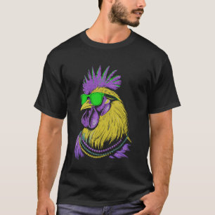 Hühnerperlen Mardi Gras Karneval Landwirtschaft Ba T-Shirt