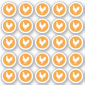 Hühnerpfropf Aufkleber (Vorderseite)