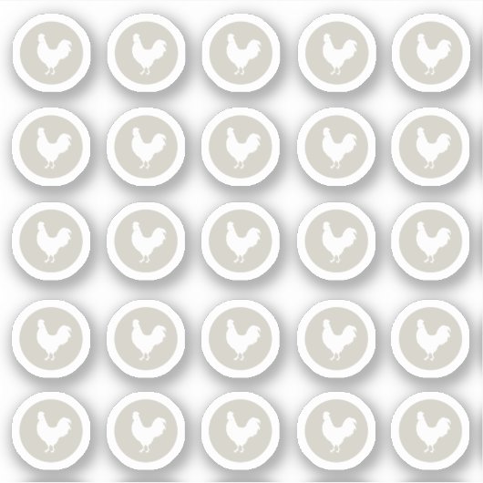 Hühnerpfropf Aufkleber (Vorderseite)