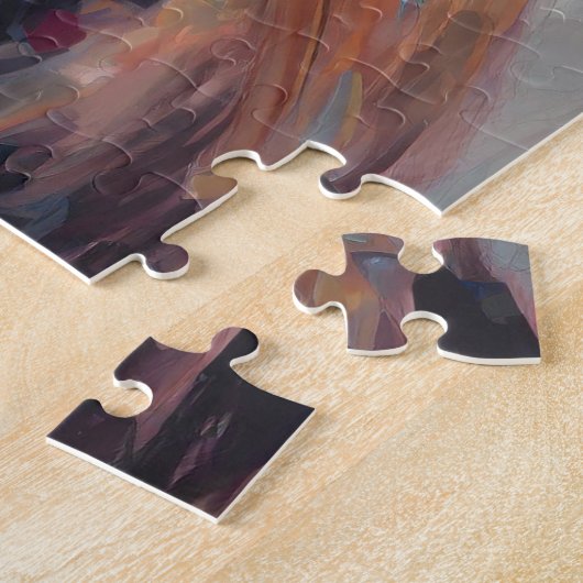 Hühnerportrait Moderne Abstrakte Kunst Puzzle (Seite)