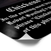 Hühnerposter Poster (Ecke)