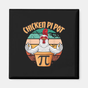 Hühnerpot Pi Apparel Pi Tag Vintag Retro Math Magnet